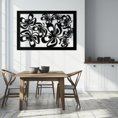 Floral Burst Metal Wall Art - Steel Wall Decor for Home and Office - KAF016 - Tampa Home & Garden Store