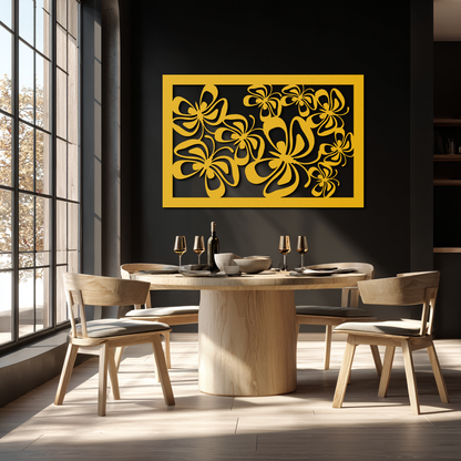 Floral Burst Metal Wall Art - Steel Wall Decor for Home and Office - KAF016 - Tampa Home & Garden Store