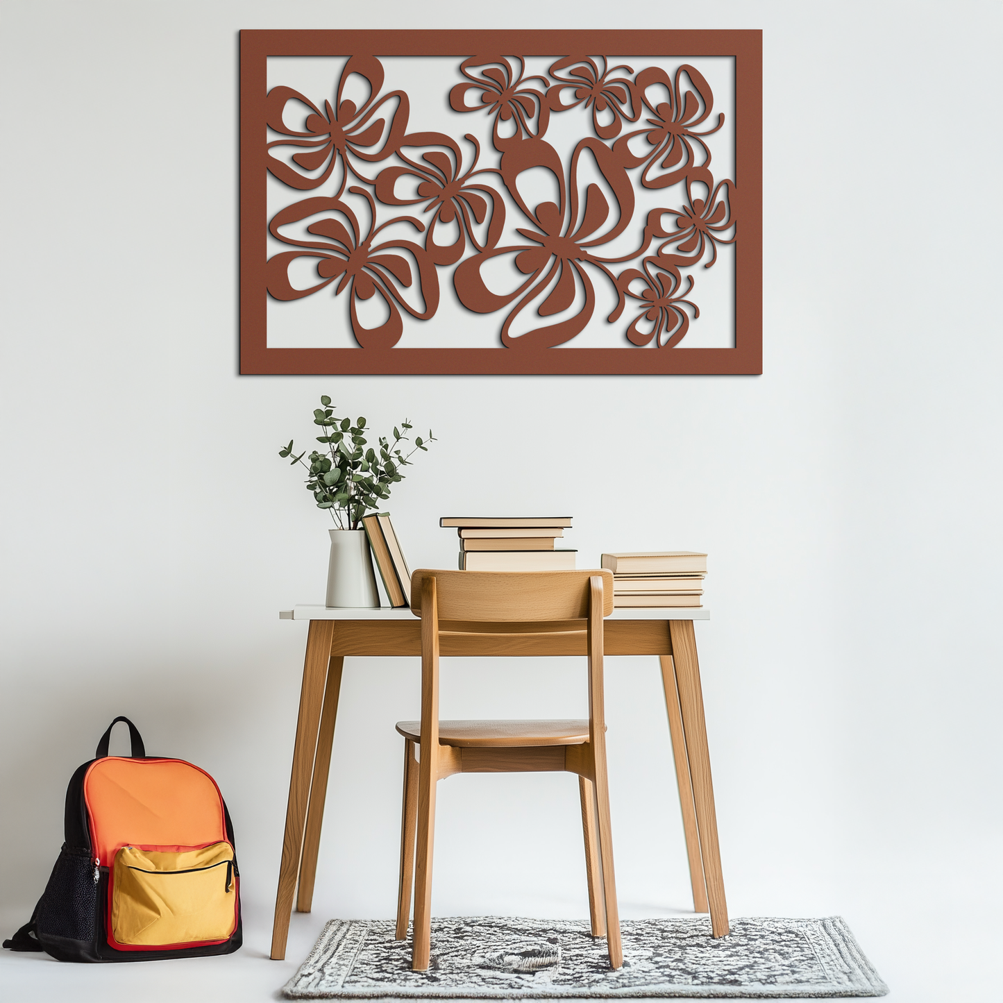 Floral Burst Metal Wall Art - Steel Wall Decor for Home and Office - KAF016 - Tampa Home & Garden Store