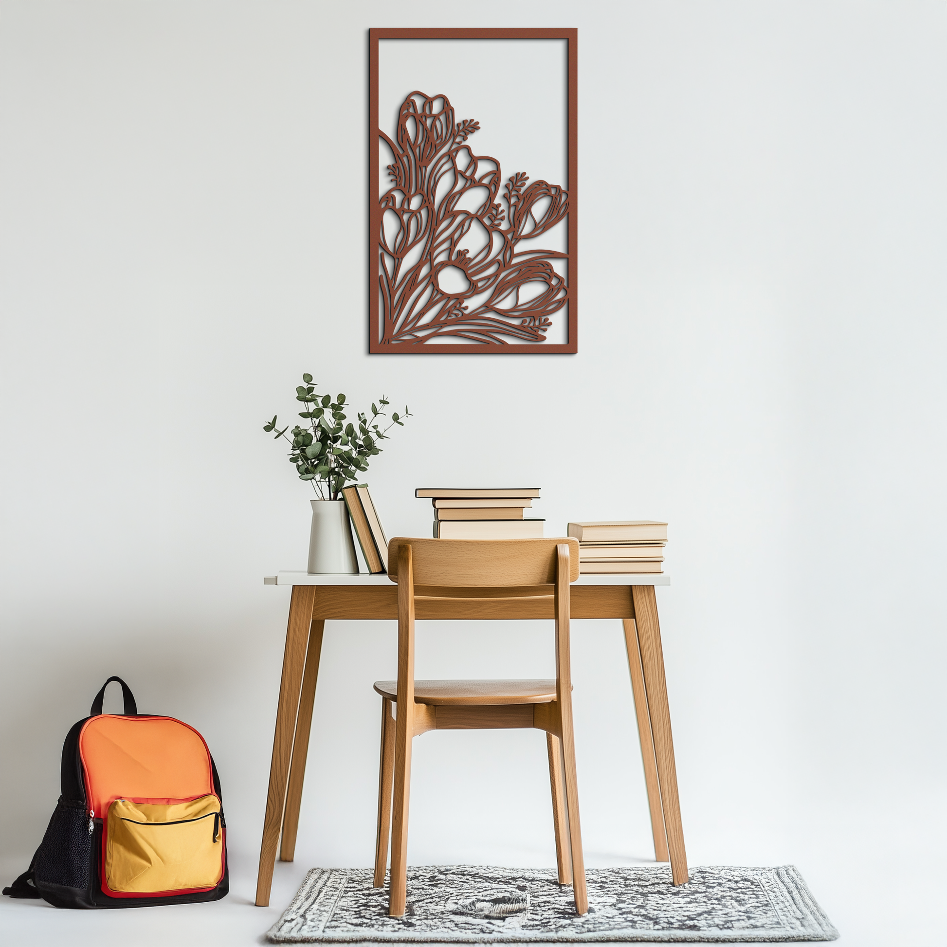 Floral Metal Wall Art – Elegant Botanical Home Decor - KAF219 - Tampa Home & Garden Store