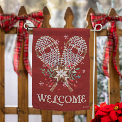 Floral Snowshoe Suede Garden Flag - Tampa Home & Garden Store