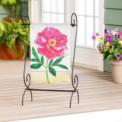 Floral Stems Burlap Garden Flag - Tampa Home & Garden Store