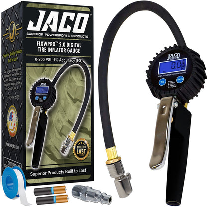 FlowPro® 2.0 Digital Tire Inflator with Pressure Gauge - 200 PSI - Tampa Home & Garden Store