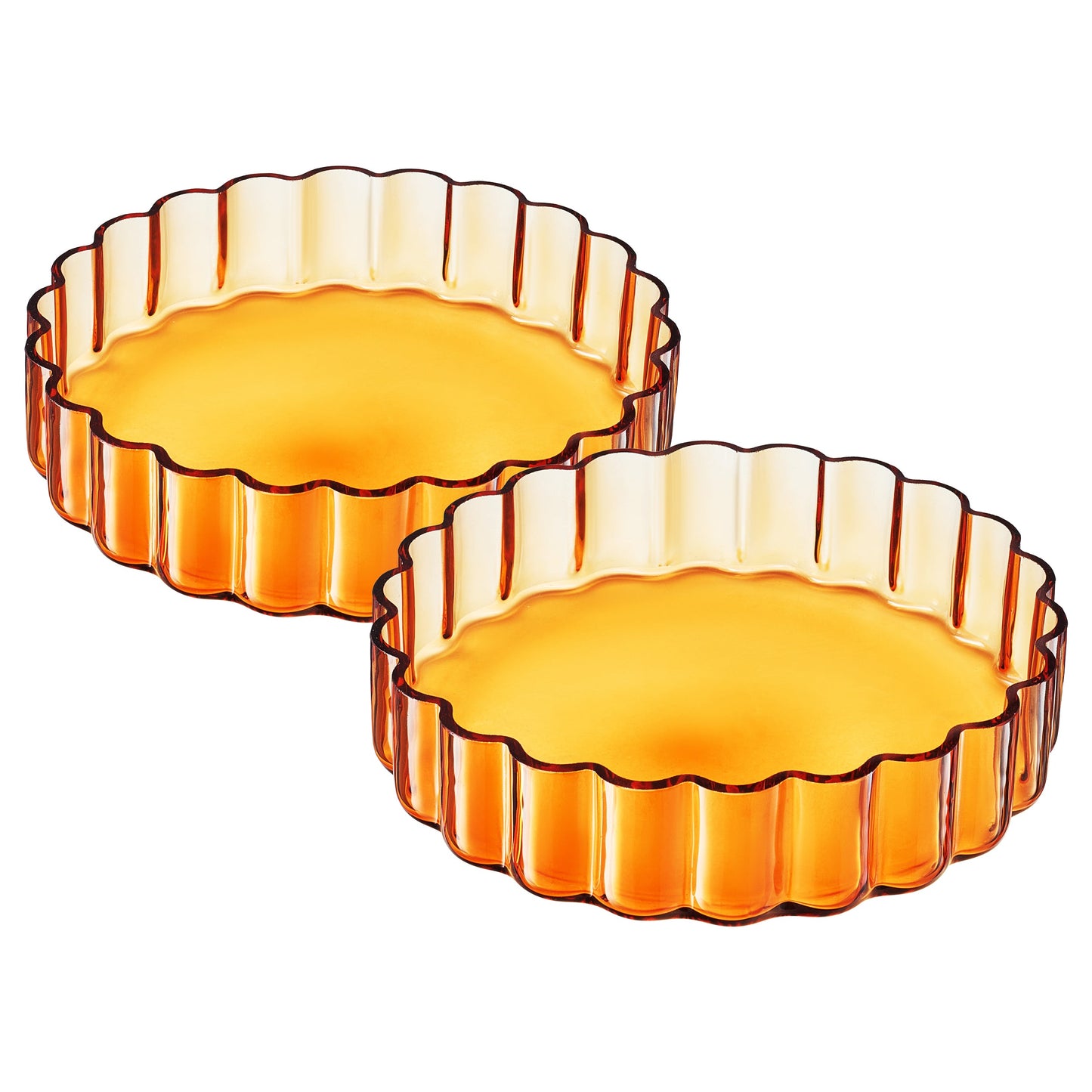 Wave Flower Glassware With The Set Of Two