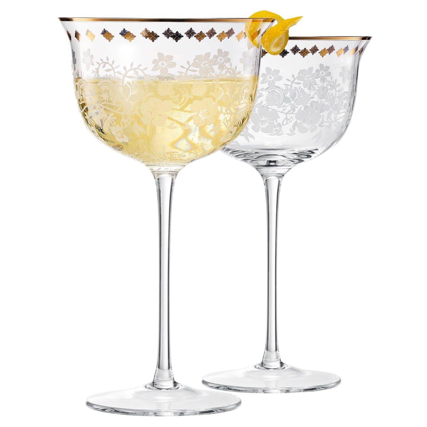 Trevi Champagne Coupe Glassware Set of Two