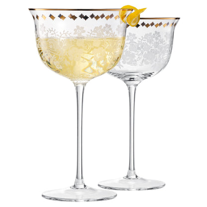 Trevi Champagne Coupe Glassware Set of Two
