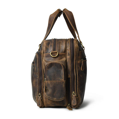 Floyd Handmade Buffalo Leather Office Briefcase - Tampa Home & Garden Store