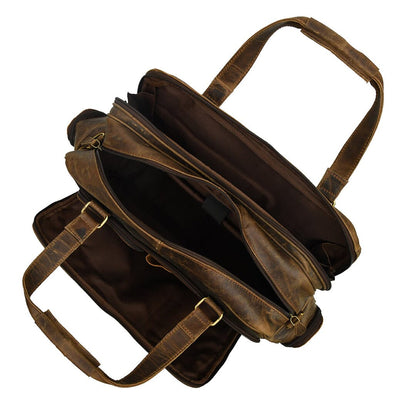 Floyd Handmade Buffalo Leather Office Briefcase - Tampa Home & Garden Store