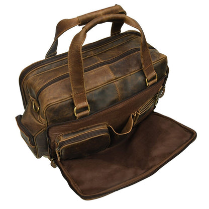 Floyd Handmade Buffalo Leather Office Briefcase - Tampa Home & Garden Store