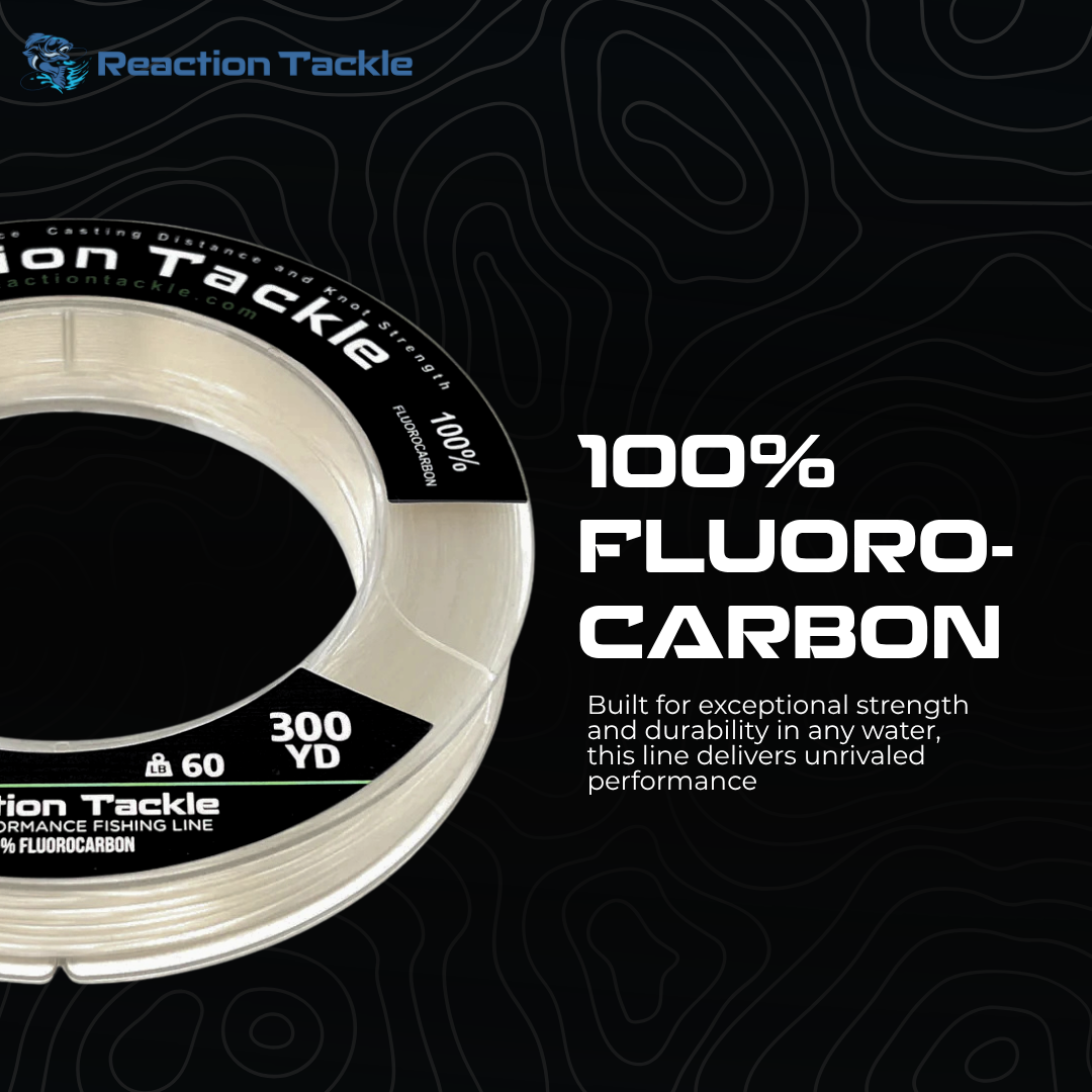 Línea de pesca de fluorocarbono 100 % puro Reaction Tackle