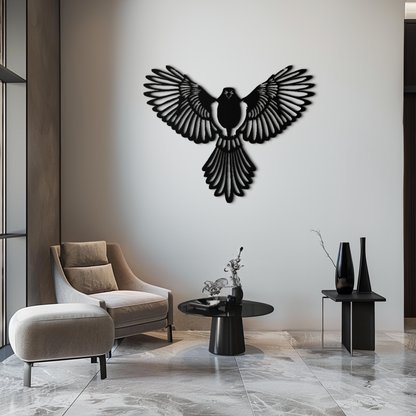Flying Bird Metal Wall Art – Modern Minimalist Bird Silhouette Wall Decor - KAF104 - Tampa Home & Garden Store