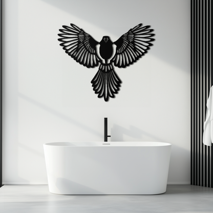 Flying Bird Metal Wall Art – Modern Minimalist Bird Silhouette Wall Decor - KAF104 - Tampa Home & Garden Store