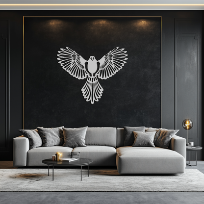 Flying Bird Metal Wall Art – Modern Minimalist Bird Silhouette Wall Decor - KAF104 - Tampa Home & Garden Store