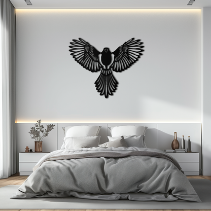 Flying Bird Metal Wall Art – Modern Minimalist Bird Silhouette Wall Decor - KAF104 - Tampa Home & Garden Store