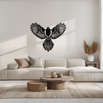 Flying Bird Metal Wall Art – Modern Minimalist Bird Silhouette Wall Decor - KAF104 - Tampa Home & Garden Store