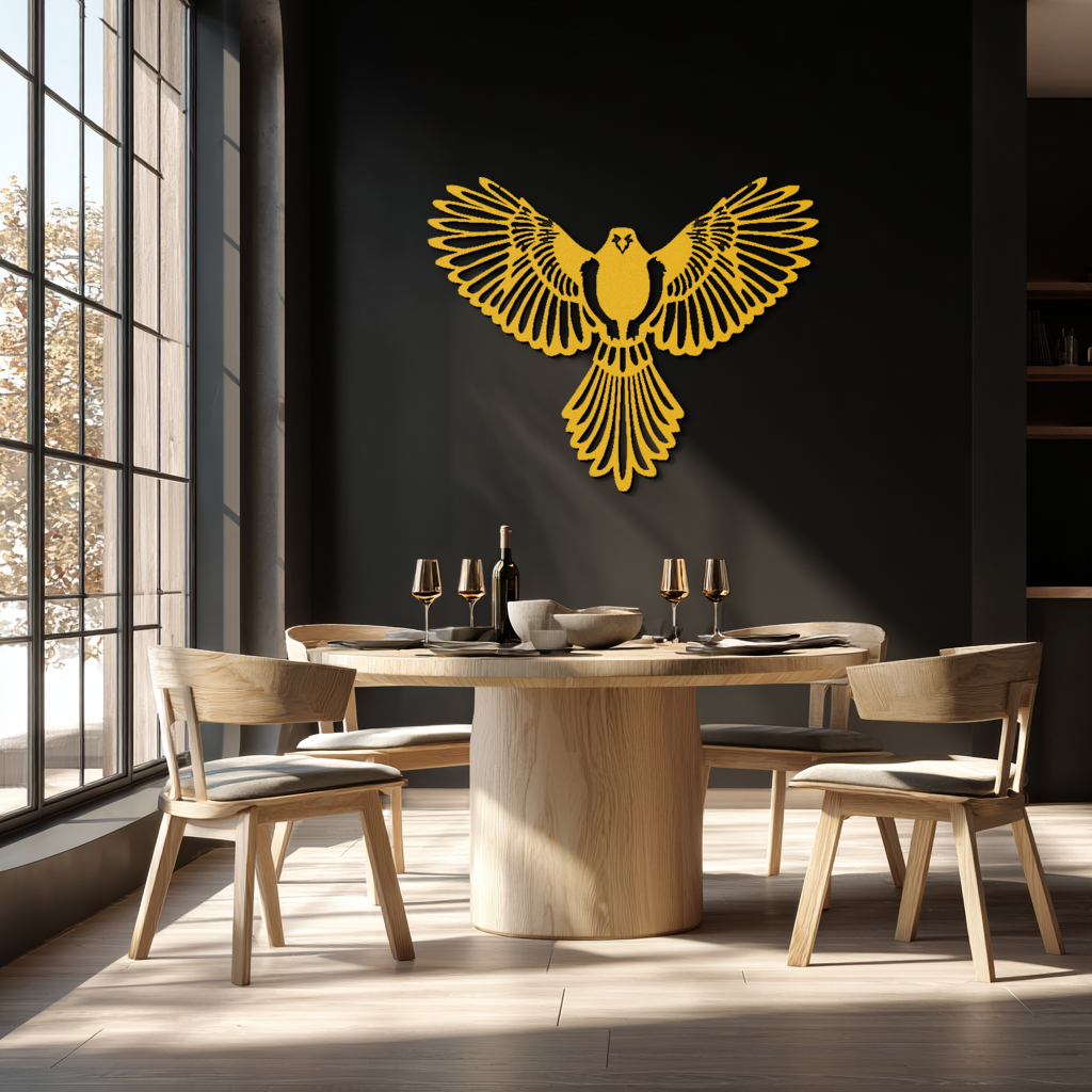 Flying Bird Metal Wall Art – Modern Minimalist Bird Silhouette Wall Decor - KAF104 - Tampa Home & Garden Store