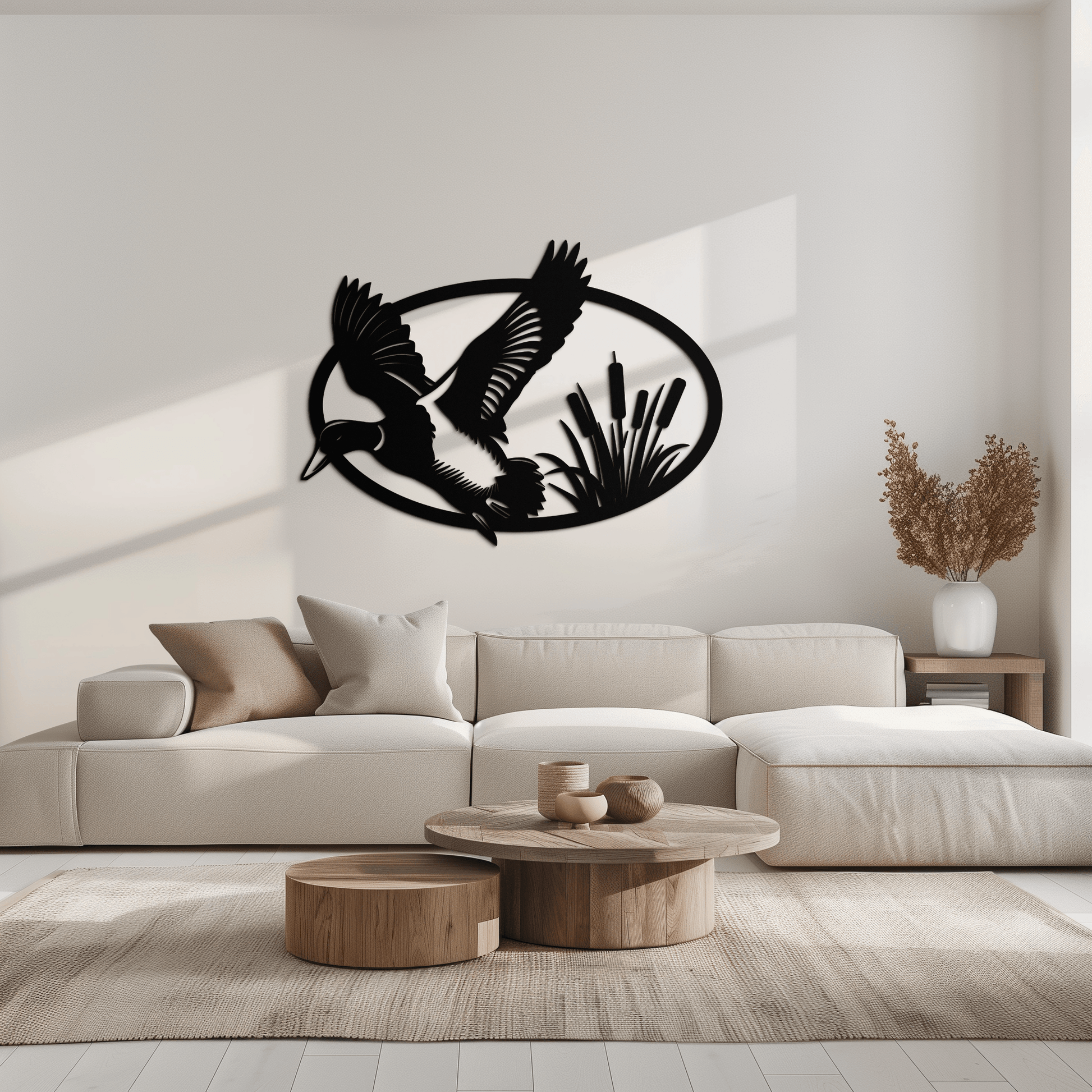 Flying Duck Metal Wall Art - Steel Wall Decor for Home and Cabin - KAF007 - Tampa Home & Garden Store