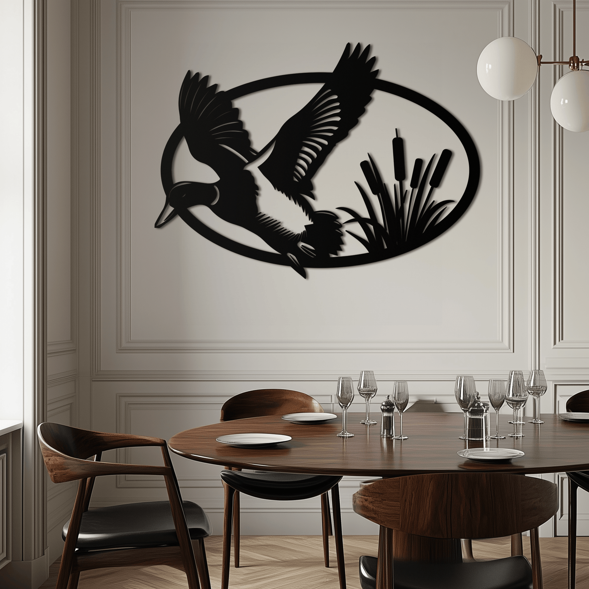 Flying Duck Metal Wall Art - Steel Wall Decor for Home and Cabin - KAF007 - Tampa Home & Garden Store