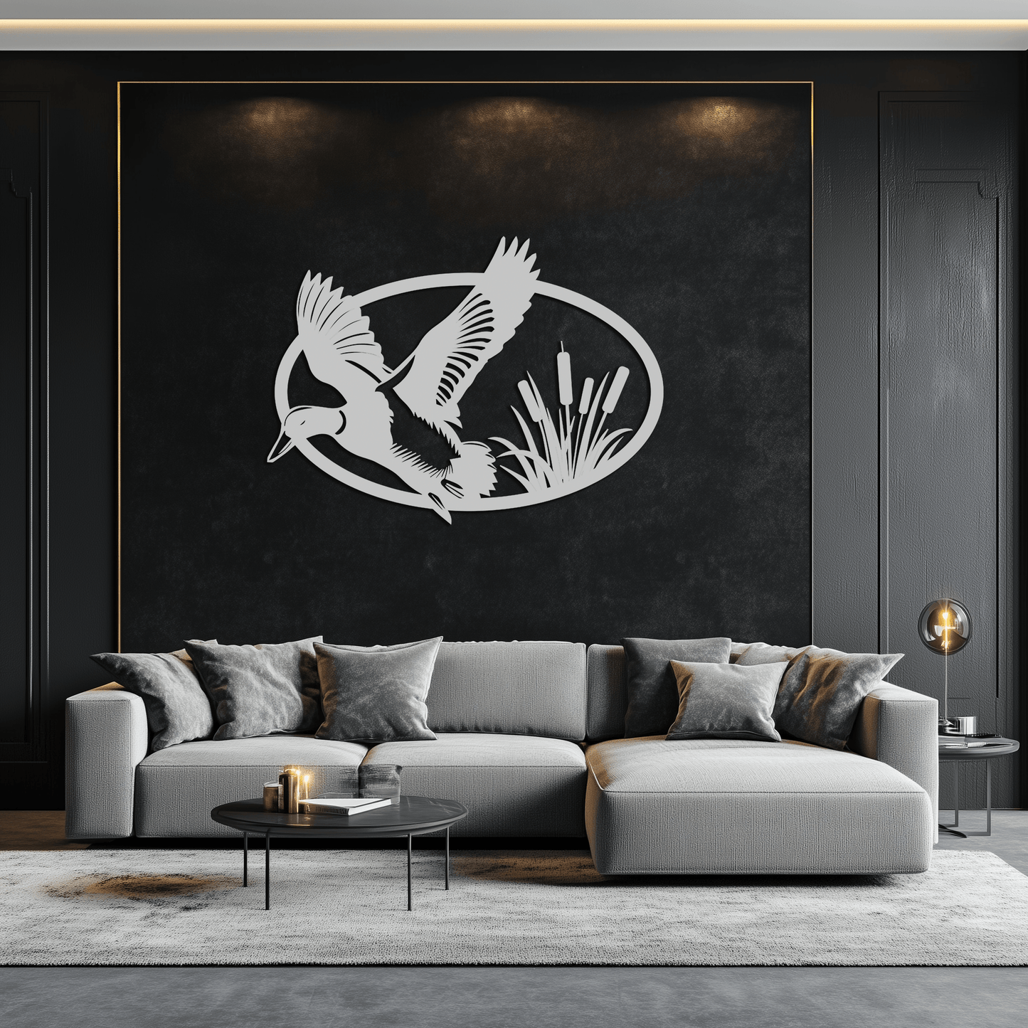 Flying Duck Metal Wall Art - Steel Wall Decor for Home and Cabin - KAF007 - Tampa Home & Garden Store