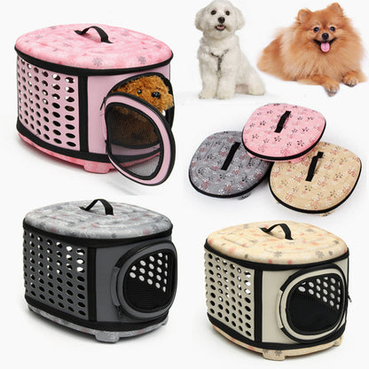 Foldable Pet Dog Cat Puppy Handbag Carrier Cage - Tampa Home & Garden Store