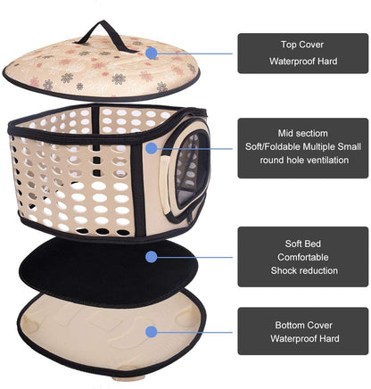Foldable Pet Dog Cat Puppy Handbag Carrier Cage - Tampa Home & Garden Store