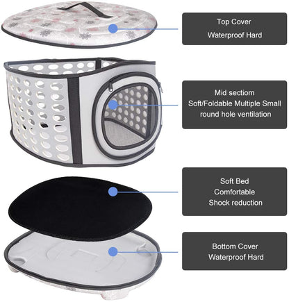 Foldable Pet Dog Cat Puppy Handbag Carrier Cage - Tampa Home & Garden Store