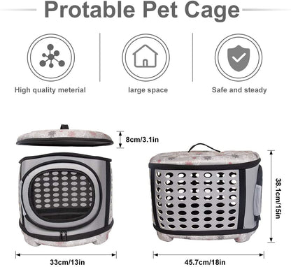 Foldable Pet Dog Cat Puppy Handbag Carrier Cage - Tampa Home & Garden Store