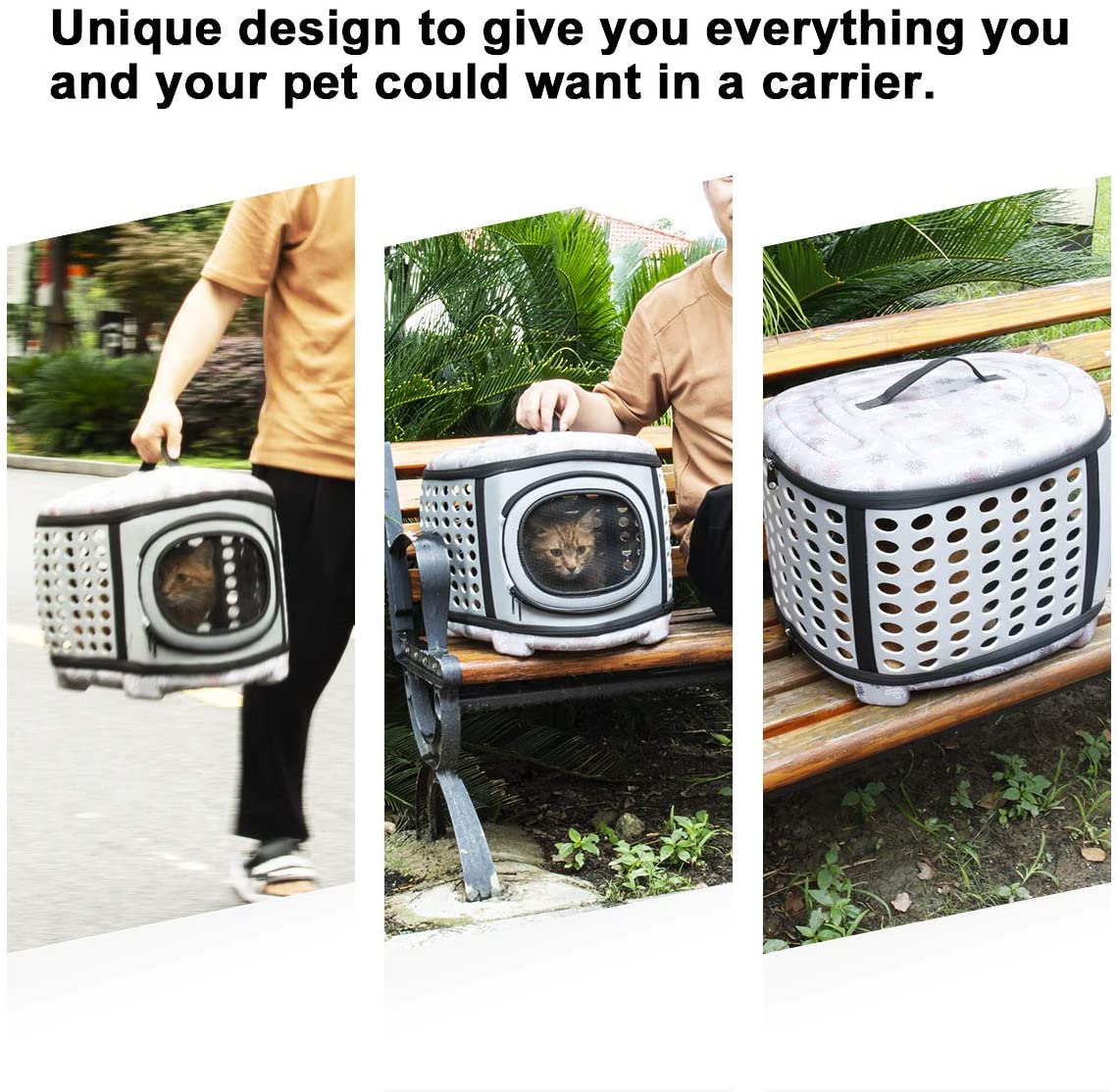 Foldable Pet Dog Cat Puppy Handbag Carrier Cage - Tampa Home & Garden Store