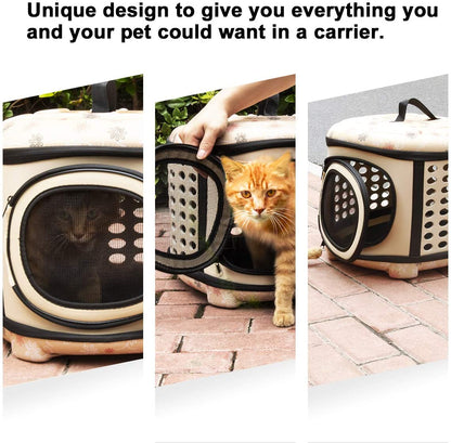 Foldable Pet Dog Cat Puppy Handbag Carrier Cage - Tampa Home & Garden Store