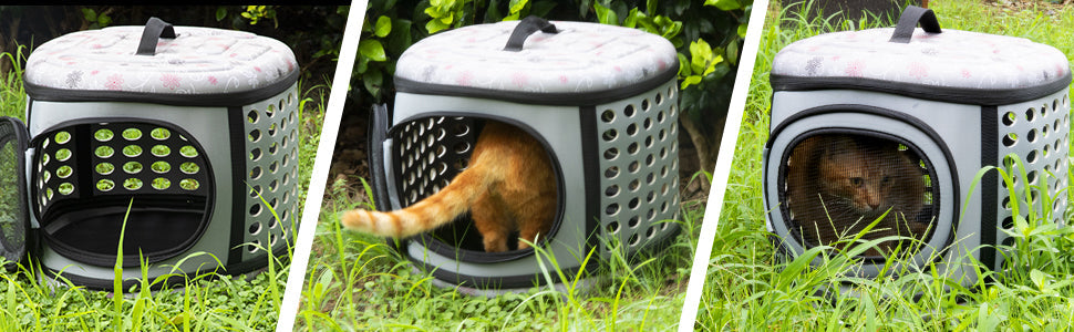 Foldable Pet Dog Cat Puppy Handbag Carrier Cage - Tampa Home & Garden Store