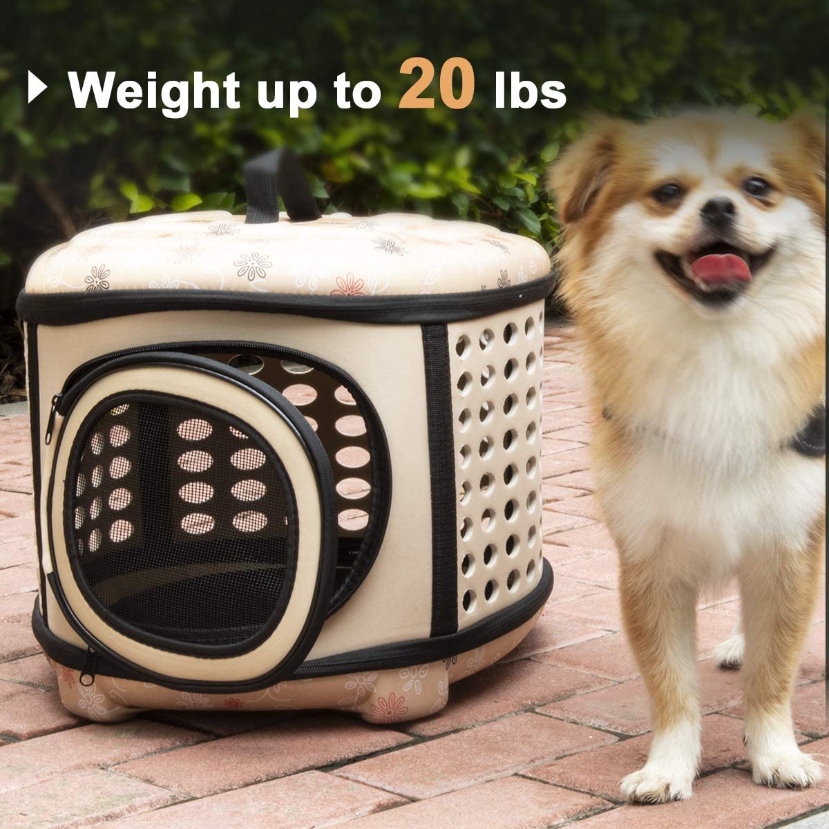 Foldable Pet Dog Cat Puppy Handbag Carrier Cage - Tampa Home & Garden Store