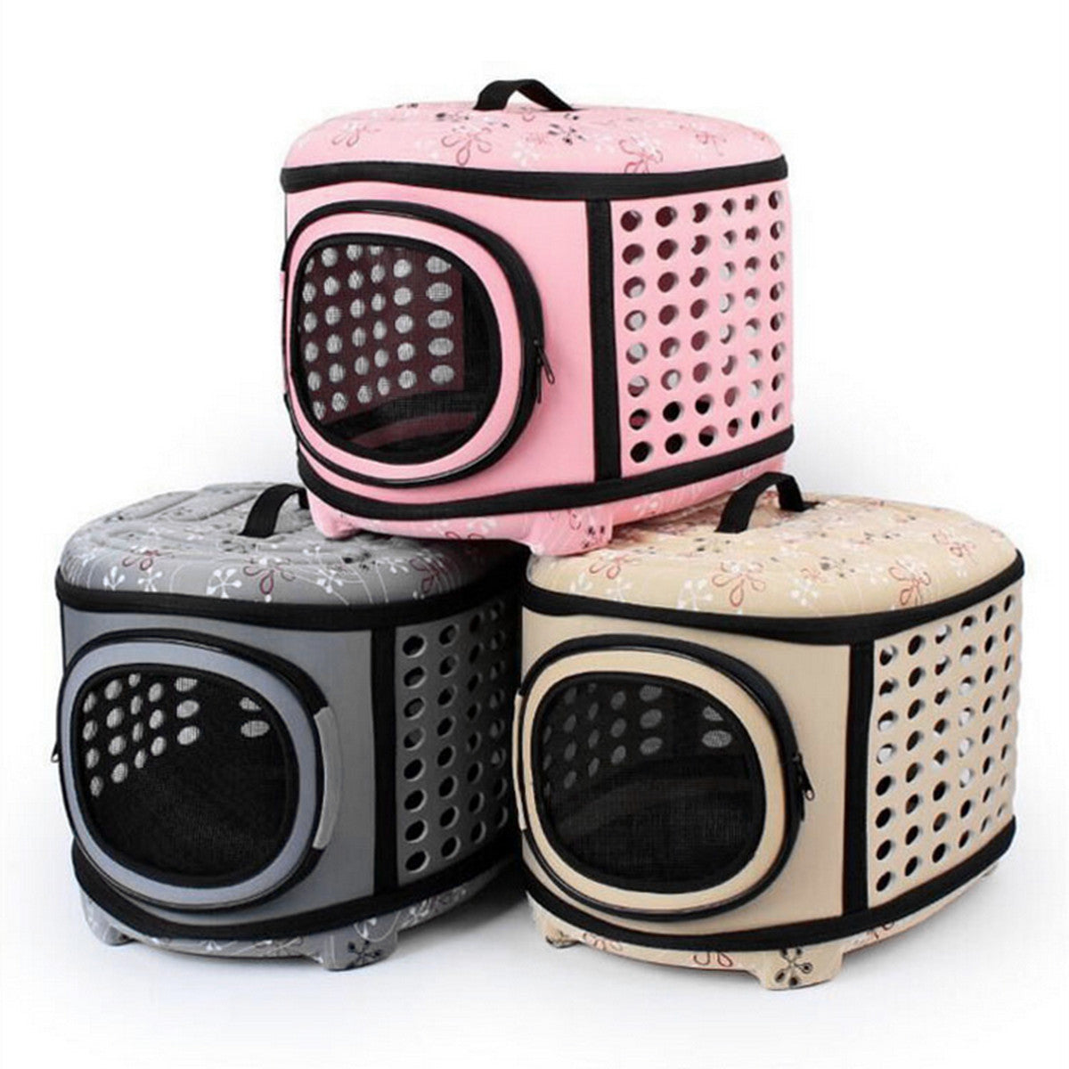 Foldable Pet Dog Cat Puppy Handbag Carrier Cage - Tampa Home & Garden Store
