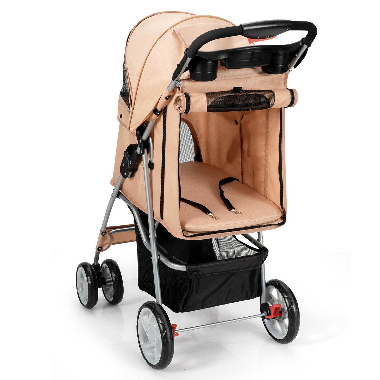 Foldable Pet Stroller 4-Wheel Travel Carrier - Tampa Home & Garden Store