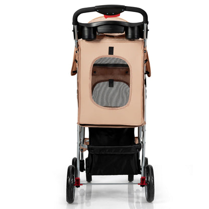 Foldable Pet Stroller 4-Wheel Travel Carrier - Tampa Home & Garden Store