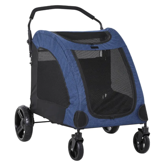 Foldable Pet Stroller with Storage Pocket - Tampa Home & Garden Store