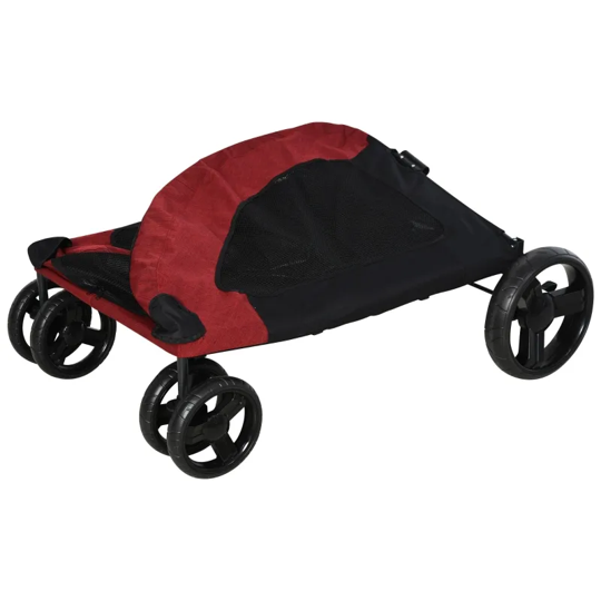 Foldable Pet Stroller with Storage Pocket - Tampa Home & Garden Store