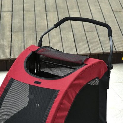 Foldable Pet Stroller with Storage Pocket - Tampa Home & Garden Store