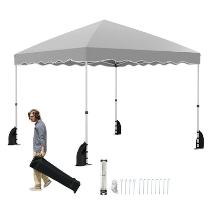 Carpa plegable de 3 x 3 metros con bolsa con ruedas - Azul