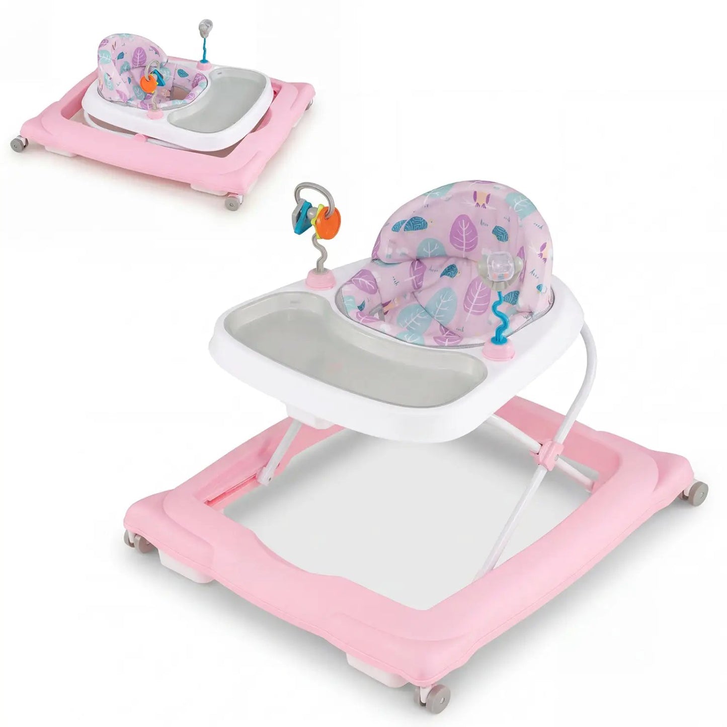 Foldable Baby Walker Removable Seat and Height