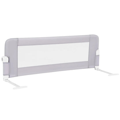 Foldable Bed Rail with Swing Down Design Gray