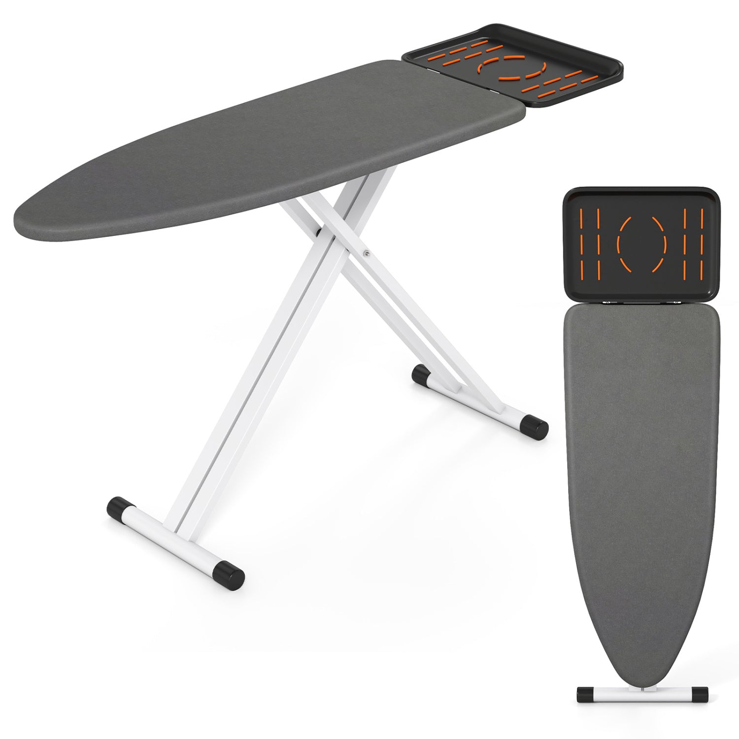 Full-size foldable ironing board DirectDeals, grey cover, 7-height adjustable on Tampa Home & Garden Store