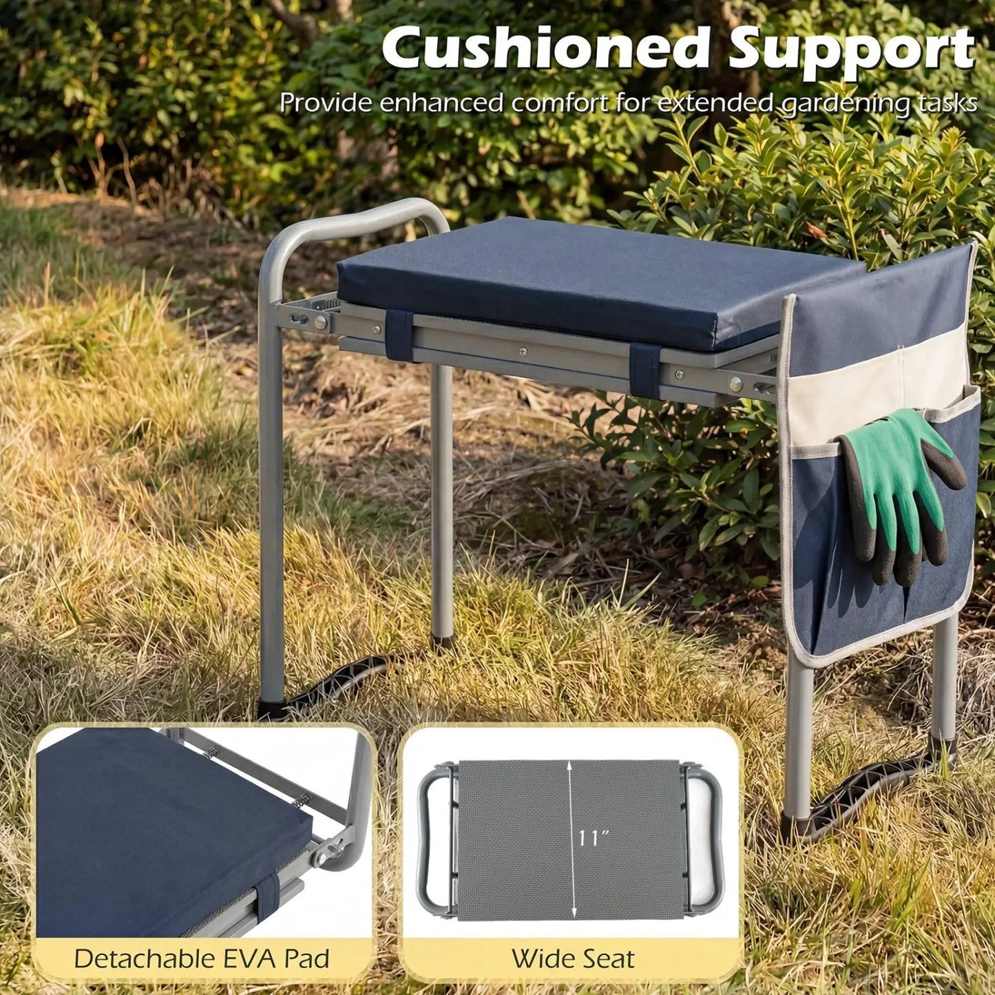 Foldable Garden Kneeler and Seat For Seniors
