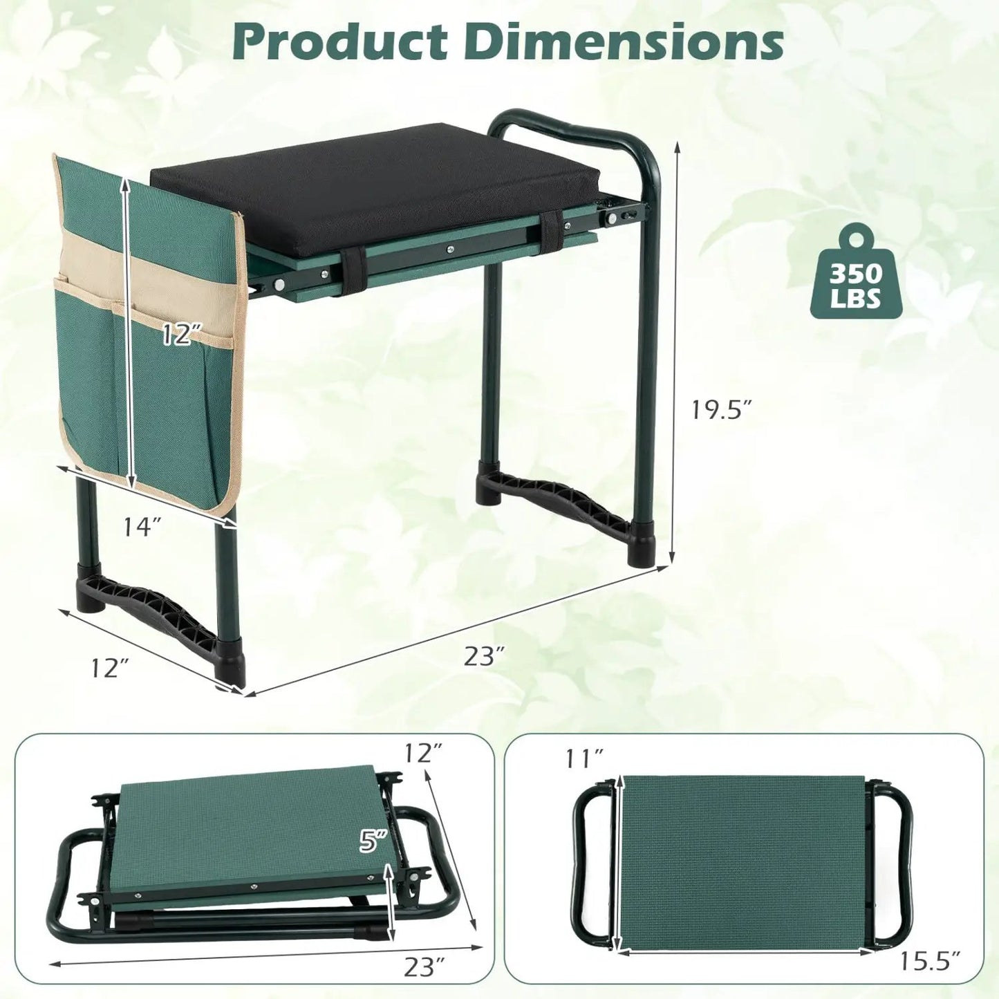 Foldable Garden Kneeler and Seat For Seniors