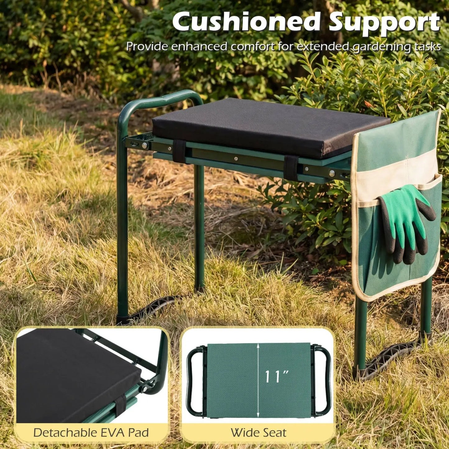 Foldable Garden Kneeler and Seat For Seniors