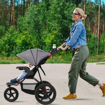 Foldable Jogging Stroller with Detachable Tray