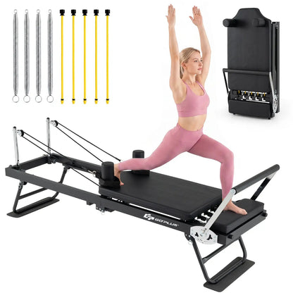 Foldable Pilates Reformer for Home Gym Equipment