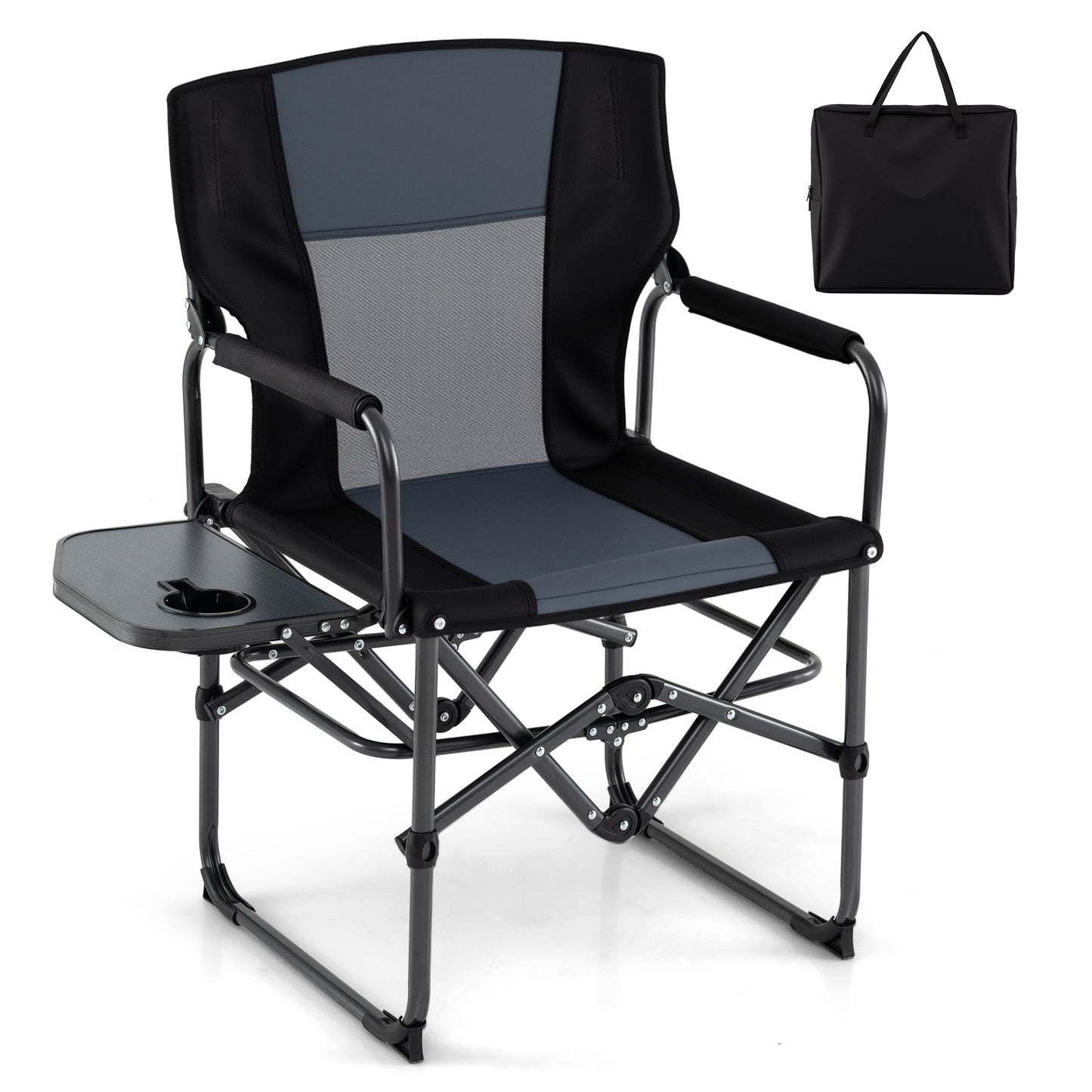 GemGear folding camping chair with side table and cup holder, carrying bag on Tampa Home & Garden Store