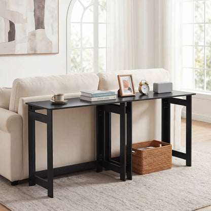 Folding Console Table with Space Saving Design