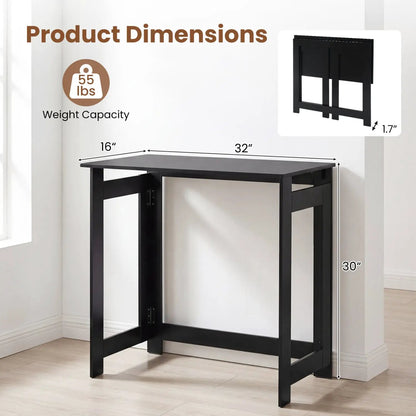 Folding Console Table with Space Saving Design