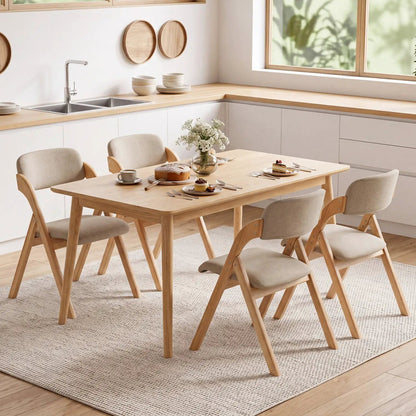 Folding Dining Chairs Set of 2 Cushioned Seats